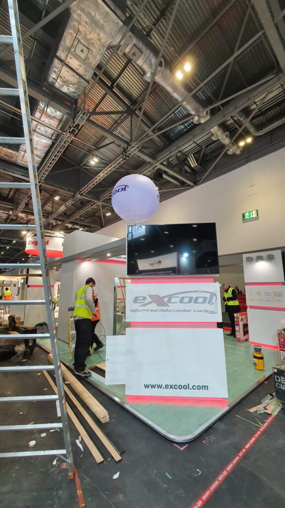 Helium Branded Sphere Balloon at Exhibition