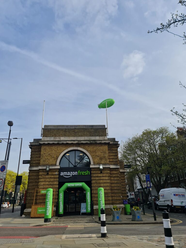 Helium Blimp Branded On Display In London 