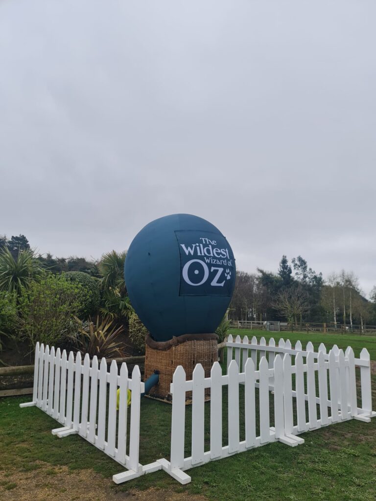 Branded Balloon Replica on Display in Basket for Yorkshire Wildlife Park