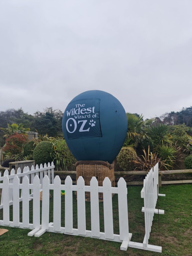 Branded Balloon Replica on Display in Basket for Yorkshire Wildlife Park