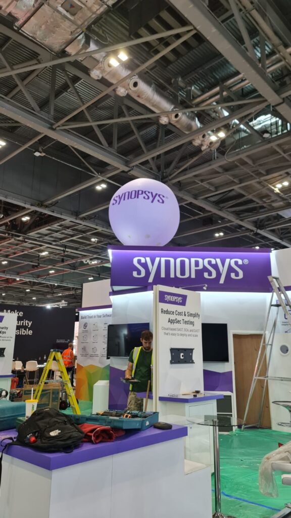Synopsys Branded Sphere Helium Inflated on Display at Excel London