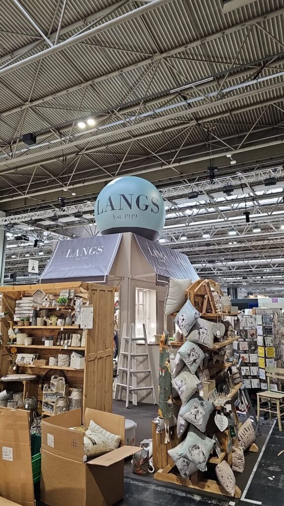 Richard Langs 2m Sphere on Display at Autumn Fair Expo 2023 at Excel London
